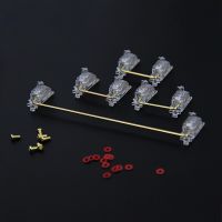 V1 Transparent Gold Plated 2u 6.25u 7u PCB Screw-in Stabilizers for Custom Mechanical Keyboards Modifier Keys xd84 xd87