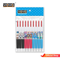 YOYA ปากกาลูกลื่น 0.5 มม 3 สี แพ็ค 10 รุ่น 1006