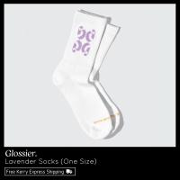 Glossier Lavender Socks ขนาด One Size + รับฟรี Pink Pouch พร้อมส่ง &amp; เเท้ 100%