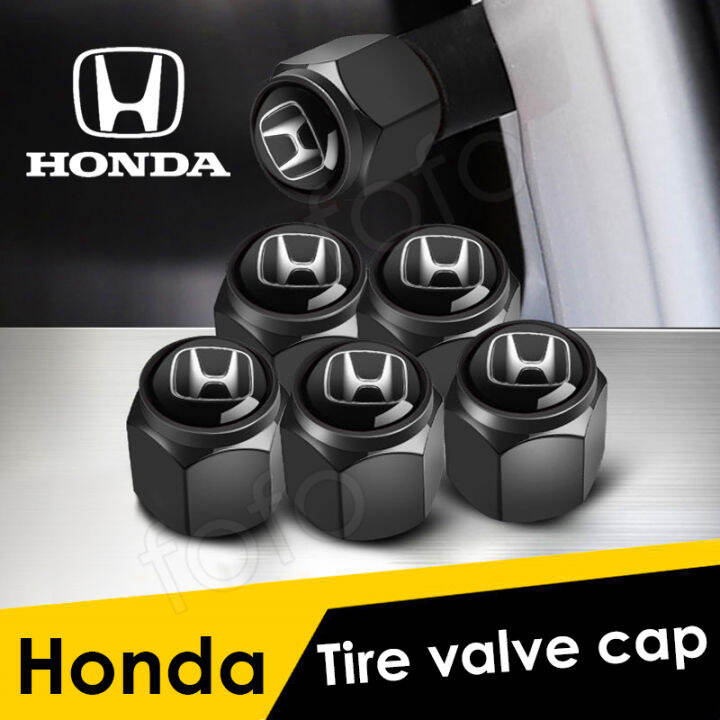 5Pcs/Set Honda Car Tyre Valve CapsStainless Steel Wheel Stem Air Caps