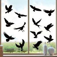 Anti-collision Window Alert Bird Stickers Black Silhouettes Glass Door Protection Save Birds Glass Door Protection Window Stick Wall Stickers  Decals