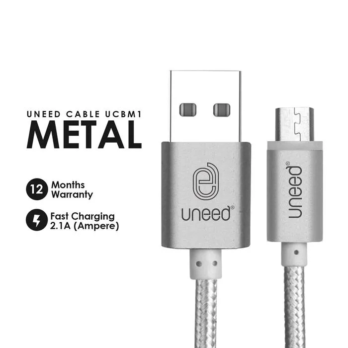 MURAH! Nylon Kabel Data Micro USB Fast Charging 2.1A - UCBM1 | Lazada Indonesia