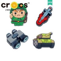 Jibbitz cross charms รูรองเท้าอุปกรณ์เสริมหัวเข็มขัดรองเท้าชุดสงครามการ์ตูนสนุกตกแต่ง DIY