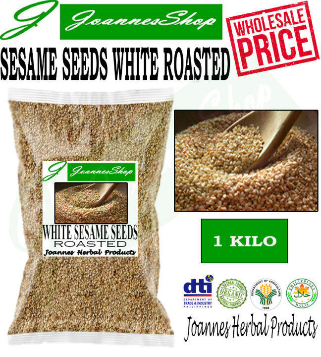 BULK SESAME SEEDS WHITE (ROASTED) 1 KILO Lazada PH