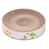 Cat Scratching Board Nest Claw Grinder Corrugated Paper Arc Colored Paper Edged Corrugated Cat Litter