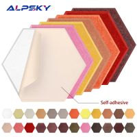 ✽ 12Pcs Hexagon Self-adhesive Soundproofing Wall Panels Sound Proof Acoustic Panel Study Bedroom Nursery Wall Decor Home Decor