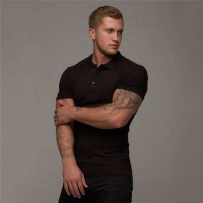 Polo Shirt Mens Casual Fashion Breathable Cotton Polo Tshirt Men Business Short Sleeve High Quality Poloshirt Men