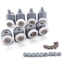 10pcsset Shower Door Rollers Single Shower Rooms WheelsRunnersPulleysGuides Home Bathroom DIY Replacement Parts D23mm zk40