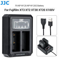 JJC กล้อง USB เครื่องชาร์จแบตเตอรี่พอดีกับแบตเตอรี่ NP-W126126S สำหรับ Fujifilm XS10 XE4 XE3 XE 2 XT3 XT2 XT30II XT30 XT20 X100V X100F XA7