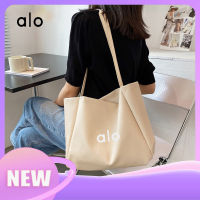 Alo Yoga New Trendy Women Sport Bags Large Capacity Tote Bag Female Handbag PU Leather Popular Leisure Student Schoolbag 40