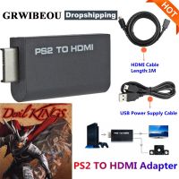 Hot Sale PS2 to HDMI 480i/480p/576i Audio Video Converter with 3.5mm Output Support PS2 Display Mode PS2 TO HDMI With HDMI Cable