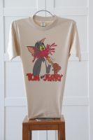 เสื้อยืดลายการ์ตูน ทอมแอนด์เจอร์รี่ (Tom and Jerry) ผ้า Cotton เสื้อใหม่ เนื้อผ้าดี งานวินเทจ Vintage