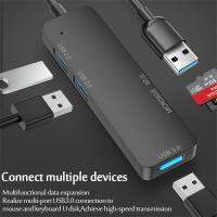 พอร์ต USB 3.0การ์ดรีดเดอร์ฮับ USB C ประเภท C Splitter Mini 2 In 1 Cardreader สำหรับการ์ดความจำ Vist