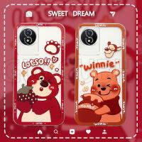 เคสโทรศัพท์ Vivo Y02 2022 Winnie หมีและหมี Lotso ลวดลายโปร่งใสนุ่มปลอกซิลิโคน Vivo Y02ฝาครอบโทรศัพท์