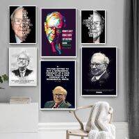 ✺❁❃ Warren E. Buffett Legend Great Quotes โปสเตอร์และพิมพ์โปสเตอร์ Wall Art ภาพวาดผ้าใบภาพของขวัญสำหรับตกแต่งบ้าน