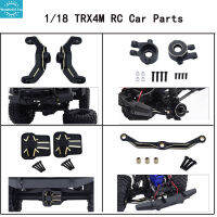 WT【ready stock】7pcs Rc Car Parts Black Coating Brass Steering Links Blocks Knuckle C-hub Carrier Bridge Cover Compatible For 1/18 Trx4m【cod】