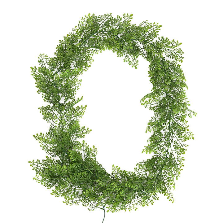 sanwood-ประดิษฐ์หวายสีเขียว-leaf-ตกแต่งพลาสติกปลอมเถาแขวน-garland-plant-สำหรับ