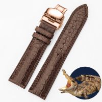 ❀❀ Alligator leather strap mens watch womens chain accessories butterfly buckle waterproof replacement