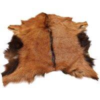 【YF】 Natural Tanned Sheep Skin Antelope Fur Goat Hide Rug Animal Pelt Plush Clothing Liner Bag Accessory (40-66x30-55cm)