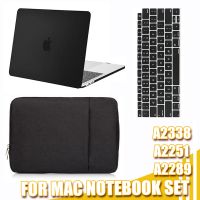 Laptop Case For MacBook Pro 13 Inch For M1 M2 Chip Compatible With A2338 A2289 A2251 Frosted Cover Keyboard Cover Storage Bag