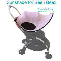 Tailor-Made รถเข็นเด็กทารกอุปกรณ์เสริม Sunshade Sun Visor Canopy UV Cover ขยาย Sun Shade สำหรับ Bugaboo Bee5 Bee3