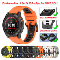 26 22mm Watch Strap for Garmin Fenix 7 Solar Fenix 7X 7S Pro 6X 6 5X 5S Plus 3HR MK2 965 945 EPIX Gen 2 S70 smartwatch QuickFit