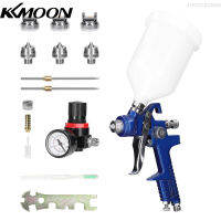 ชุดเครื่องพ่นน้ำสีรถยนต์ KKmoon HVLP 600CC เครื่องพ่นสารเคมีความจุมากสแตนเลสชุดพู่กันลมสีรถยนต์ซ่อมอุปกรณ์สี