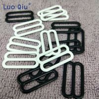 【cw】 Metal amp;plastic buckle Brassiere clasp nylon coated white 25mm bra adjustable buckles 8 underwear 20 pcs/lot