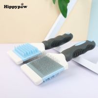 Double-purpose Self Cleaning Dog Slicker Brush for Shedding Pet Cat Grooming Comb Removes Loose Underlayers Knead Tangled Hair