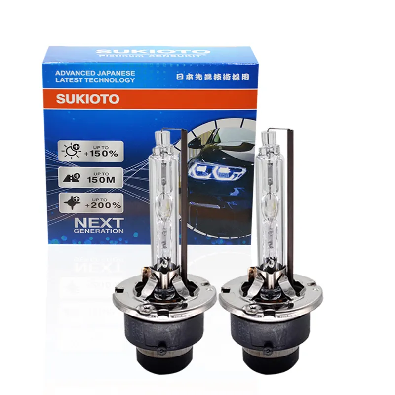 2PCS SUKIOTO Xenon D1S Headlight D3S HID Light Bulbs D2S 4300K