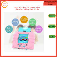 máy đọc thẻ từ thông minh flashcard tiếng Anh cho bé hình mèo gồm 112 thẻ