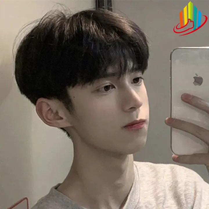 local delivery)Wig male short hair Korean version handsome and realistic natural Qi bangs men's short curly hair fluffy student daily full headgear | Lazada PH local delivery)Wig male short hair Korean version handsome and realistic natural Qi bangs men's short curly hair fluffy student daily full headgear | Lazada PH