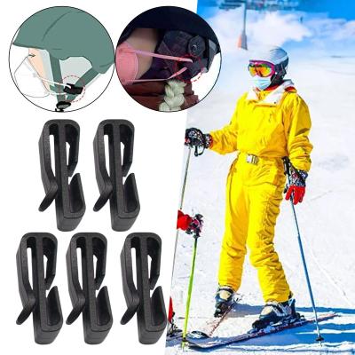 Loviver 5 Pieces Mask Holder Ski Helmet Clips Extender for Cycling Climbing Riding