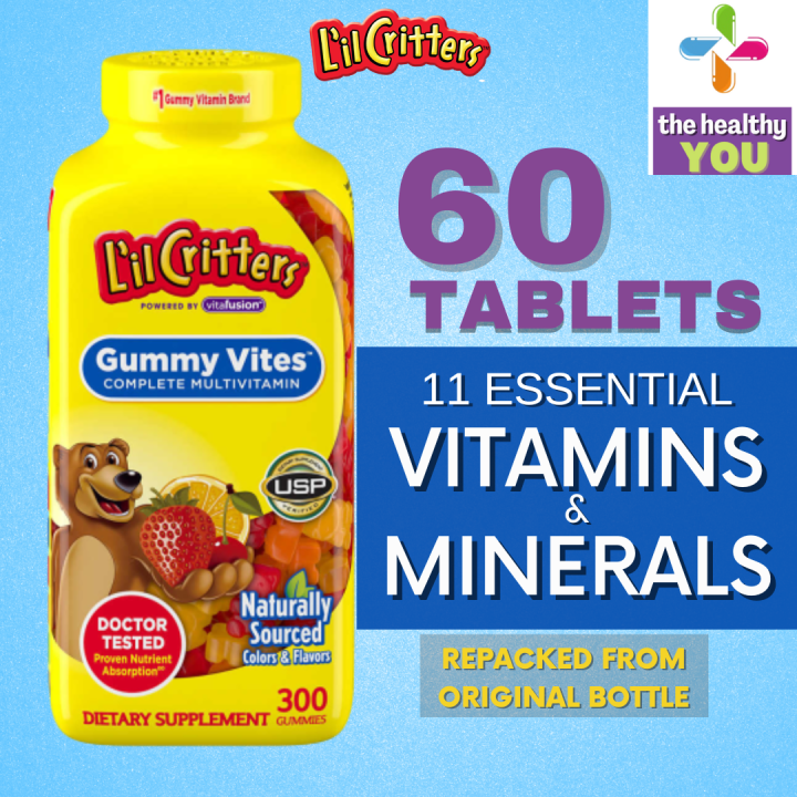 60 Gummies Lil Critters Gummy Vites Complete Kids Gummy Multivitamins