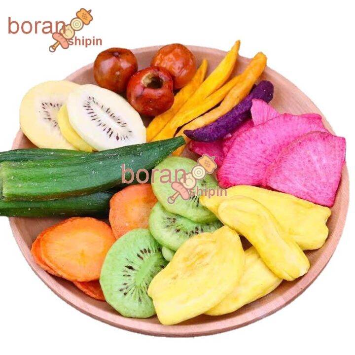 boranshipin-good-quality-fast-delivery-500g-comprehensive-fruits-and-vegetables-crisp-mixed-vegetables-dried-fruits-dehydrated-instant-okra-dry-mixed-vegetables-and-fruits-crispy-childrens-casual-snac