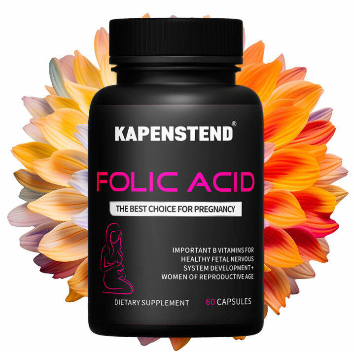 Folic Acid Capsules, Vitamin B9Bc,Contains 23 Kinds Of Multi ...