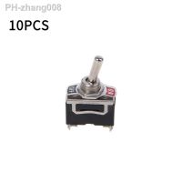 85AC 10pcs Heavy Duty 2 Pin ON/OFF Rocker Toggle Switches Metal SPST Connector Switch