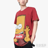 DOSH MENS T-SHIRTS THE SIMPSONS เสื้อยืดคอกลม แขนสั้น ผู้ชายDSIMT5012-RE