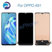 สำหรับ OPPO A91ชิ้นส่วนจอสัมผัสแอลซีดีของเครื่องแปลงดิจิทัลอะไหล่6.44 "CPH2099 A91จอ LCD