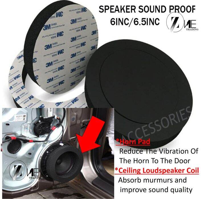 1 Piece (6"/6.5 INCH) Car Door Speaker Sound proof Sponge Bass Ring
