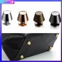 LOVOKK 10set/bag 10/12mm งานฝีมือกระเป๋า หัตถกรรมเครื่องหนัง เล็บโลหะ เสื้อผ้า/กระเป๋า/รองเท้า สายรัดสายรัด กลอนเล็บแข็ง ถังโดม สกรูหัวกลม