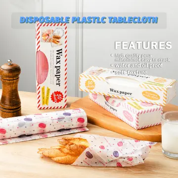 50pcs Sandwich Wrapping Paper, Oil-absorbing & Moisture-proof For Sushi,  Burgers, Bread, Wax Paper For Baking