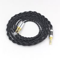 LN007442 Pure 99% Silver Inside Headphone Nylon Cable For Hifiman Sundara Ananda HE1000se HE6se he1000v2 he400se Arya He-35x