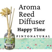 ขายดี? PINTONATURAL ก้านไม้หอมปรับอากาศ กลิ่นแฮปปี้ไทม์ AROMA REED DIFFUSER HAPPY TIME 50ML. และ 100ML.