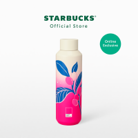 Starbucks Stainless Steel Coffee Tree Pink Pantone Water bottle 20oz. ขวดน้ำสตาร์บัคส์สแตนเลสสตีล ขนาด 20ออนซ์ A11142617