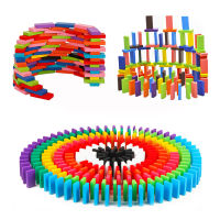 100300500Pcs เด็กสี Sort Rainbow Wood Domino Blocks ชุด Early Bright Dominoes เกมของเล่นเพื่อการศึกษาสำหรับของขวัญเด็ก