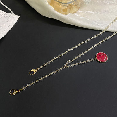 Korean Personality Elegant Pearl Chain Anti-lost Lanyard Temperament Trend Sweet Girl Necklace Decorative Chain