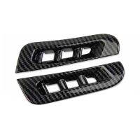 One-Pillar Air Outlet Exhaust Vent Cover Trim Air Outlet Cover for Dodge Durango 2011-2022 Accessories ABS Carbon Fiber