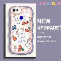 Jlingji เคสเคสสำหรับ Honor V30 V20โปรลายการ์ตูนสุนัขเชอร์รี่เคสโทรศัพท์ลวดลายขอบซิลิโคนเหลวแบบนิ่มดั้งเดิมเคสตัวปกป้องกล้องถ่ายรูปเลนส์คลุมทั้งหมดเคสฝาครอบเคสนิ่มด้านหลัง