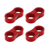 4pcs Double Hole อะแดปเตอร์แยกท่อ CLAMP ติดตั้งง่าย Professional ทนทานอเนกประสงค์การใช้สายติดตั้งซีล AN4 AN6-serfgfdtr